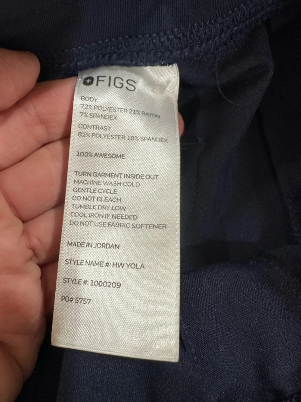 Figs women’s Pants with Drawstring. Size XS